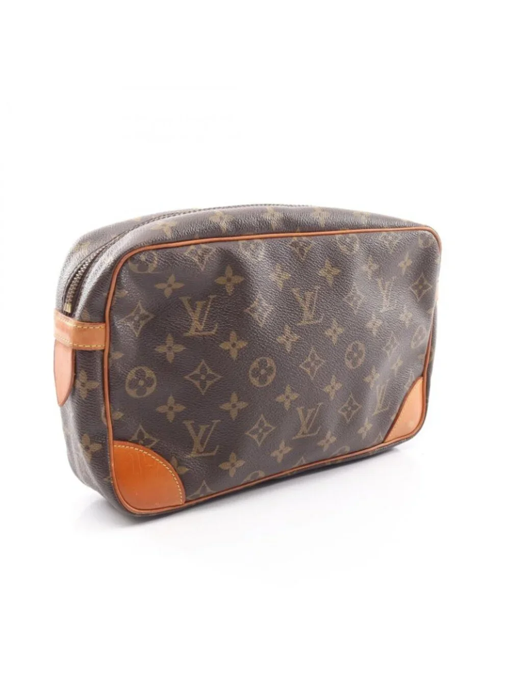 Louis Vuitton Clutch Compiegne 28 Monogram Canvas Leather